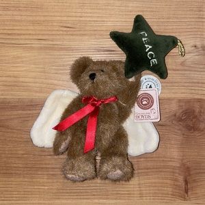 VTG 2002 Boyds Bears "P.B. Starcatcher" Peace Plush Angel Bear Ornament w/tags.